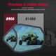 Kubota RTV / RTV-X RGB 1.62"-2'' Rear View Side Mirrors with Bluetooth by Kemimoto